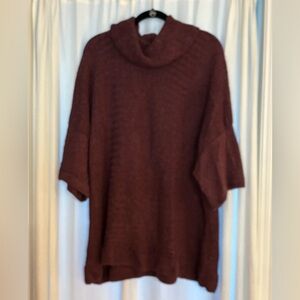 Garnet Hill Cowl Neck Tunic Sweater